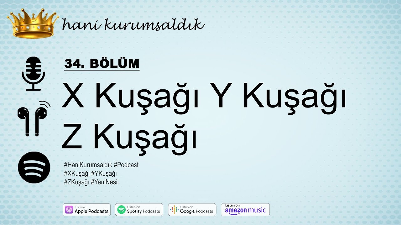 X Kuşağı Y Kuşağı Z Kuşağı Nedir? X Y ve Z Kuşağının Özellikleri I Hani Kurumsaldık - 34. Bölüm