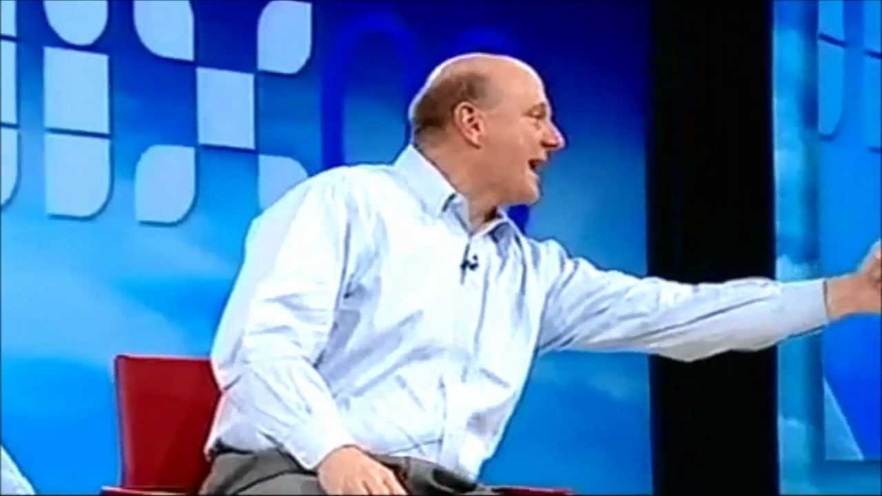Steve Ballmer Going Crazy on Stage