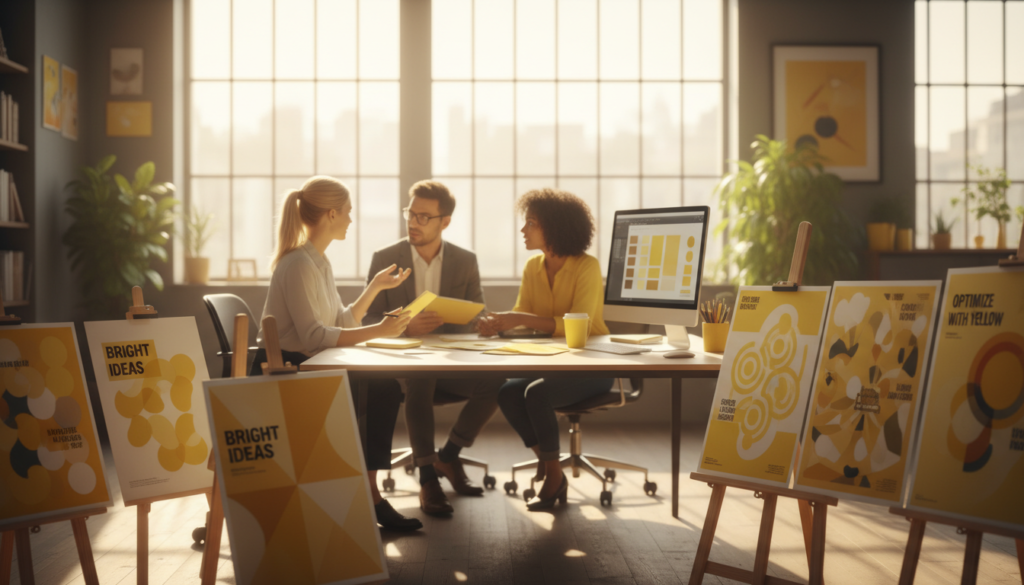 görsel iletişim sarı renk