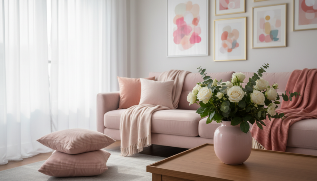 pembe renk dekorasyon uygulamaları