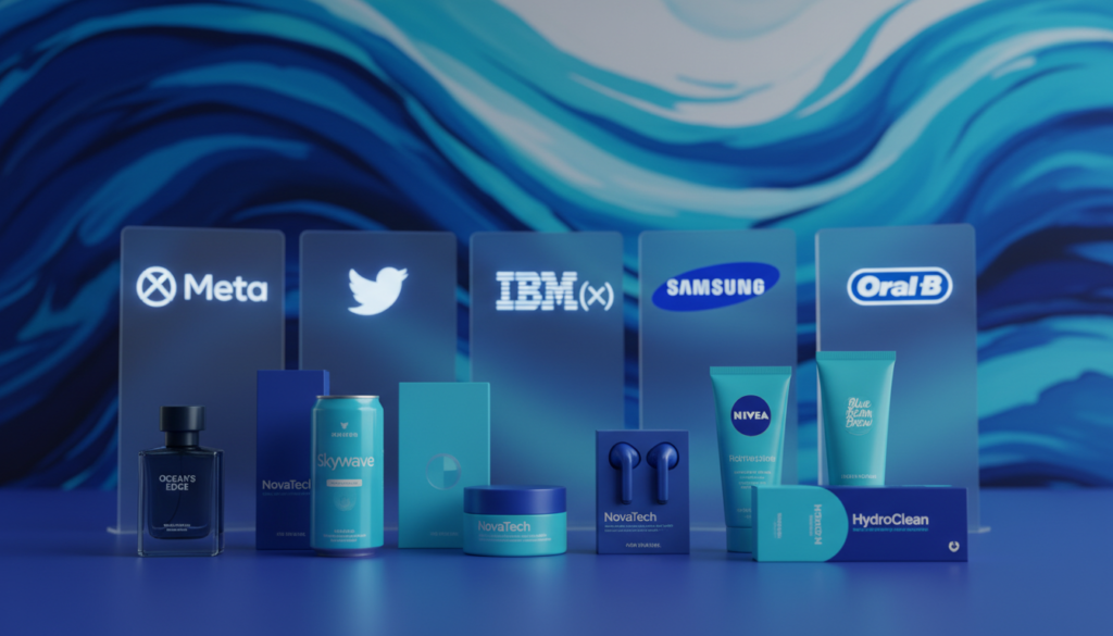 global ve yerel markalarda mavi imajı